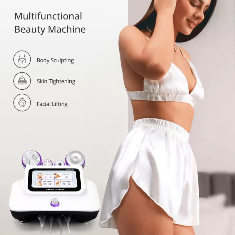 S Shape 30K Ultrasound Cavitation RF Body Shaping & Facial Lifting Machine