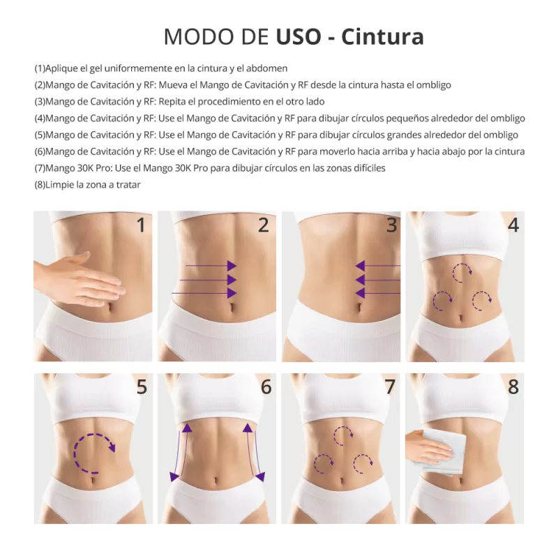 Máquina S Shape de Ultrasonido 30K con Cavitación RF para Moldeado Corporal y Lifting Facial de Uso Doméstico