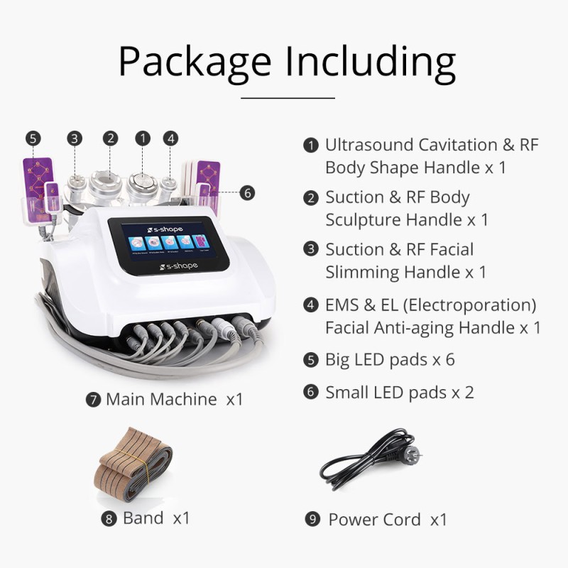 S Shape Cavitation 160MW Laser Lipo Body Contouring Machine