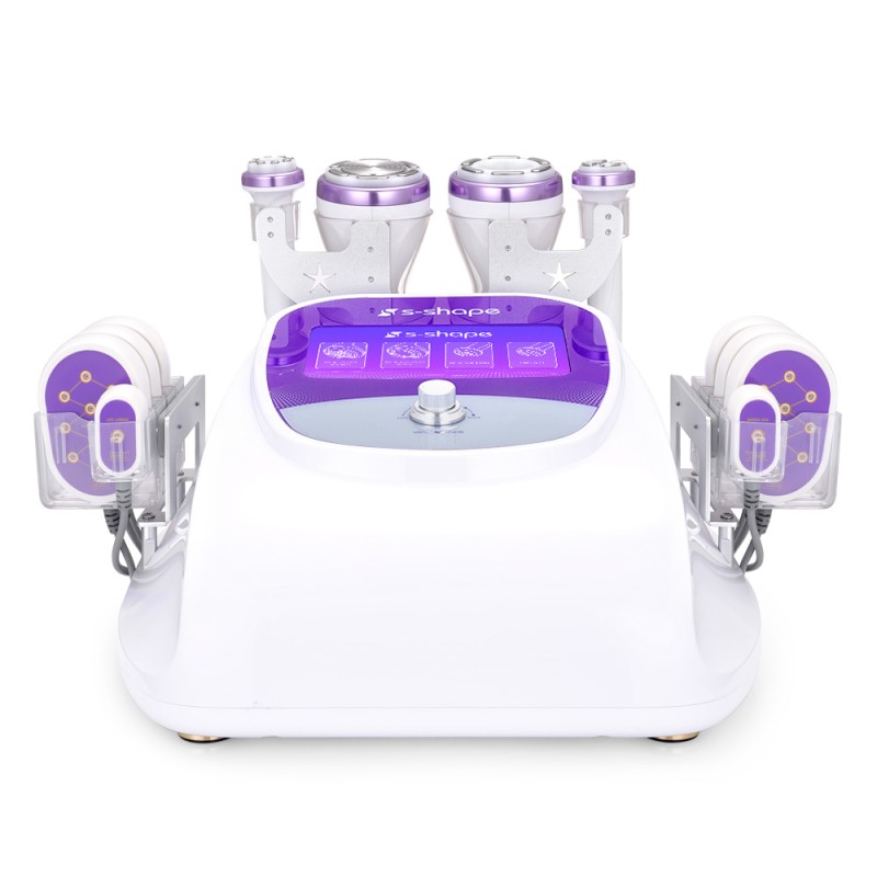 Máquina de cavitación y liposucción corporal en forma de S de 30 kHz y 2,5 pulgadas para reafirmar la piel