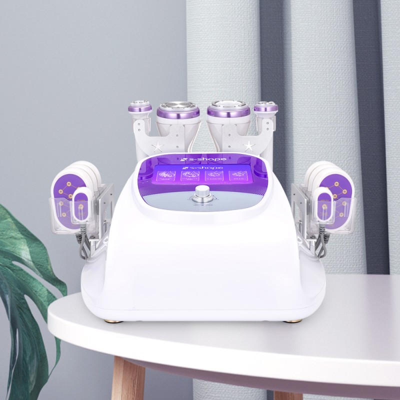 Máquina de cavitación y liposucción corporal en forma de S de 30 kHz y 2,5 pulgadas para reafirmar la piel