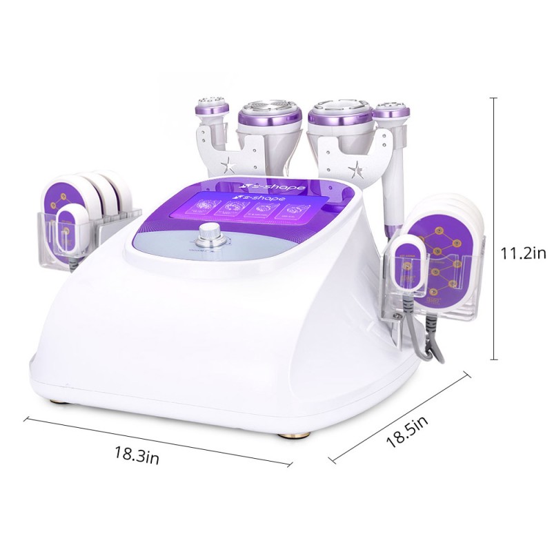 Máquina de cavitación y liposucción corporal en forma de S de 30 kHz y 2,5 pulgadas para reafirmar la piel