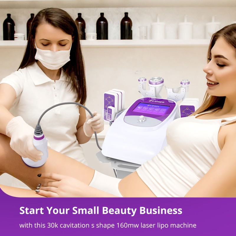 S Shape Cavitation 2.5 160MW Laser Lipo Body Shaping Device