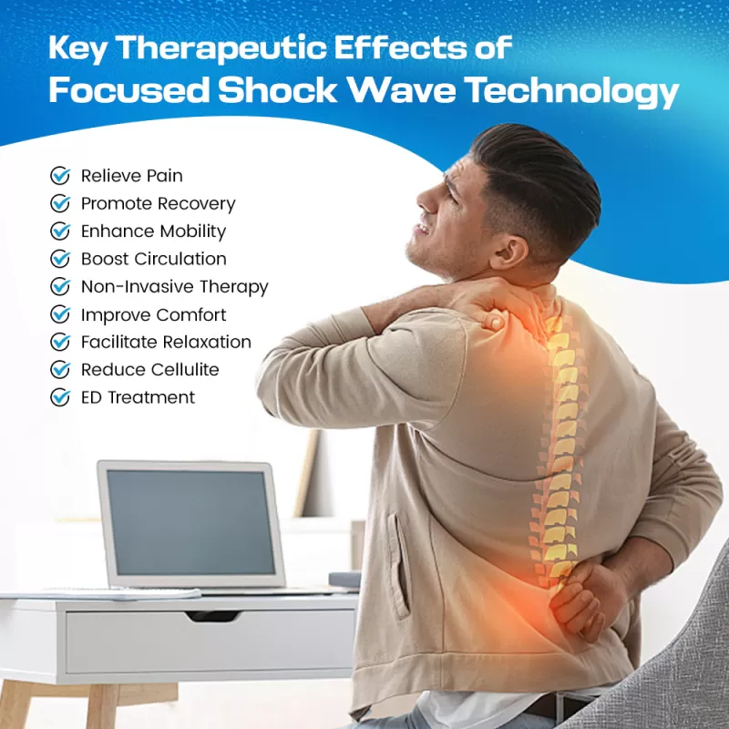 Focus Shockwave Therapy Machine for Deep Tissue Pain Relief & Rehabilitation
