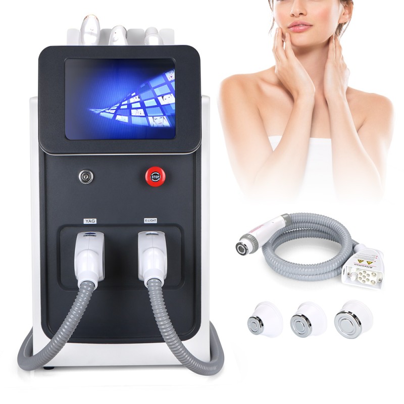3 in 1 Multifunction Q-switched IPL+RF+Nd Yag Hair Tattoo Removal Machine