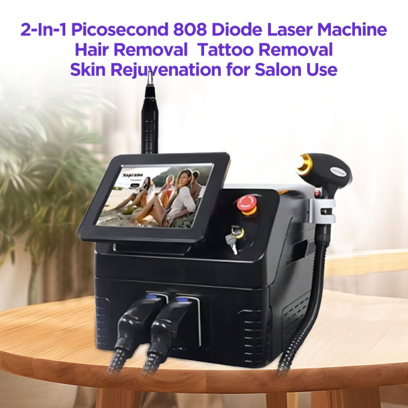 2-In-1 Picosecond 808 Diode Laser Hair Removal Machine