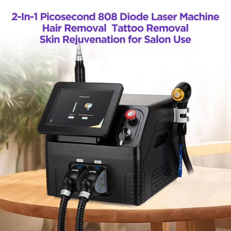 2-In-1 Picosecond 808 Diode Laser Hair Removal Machine
