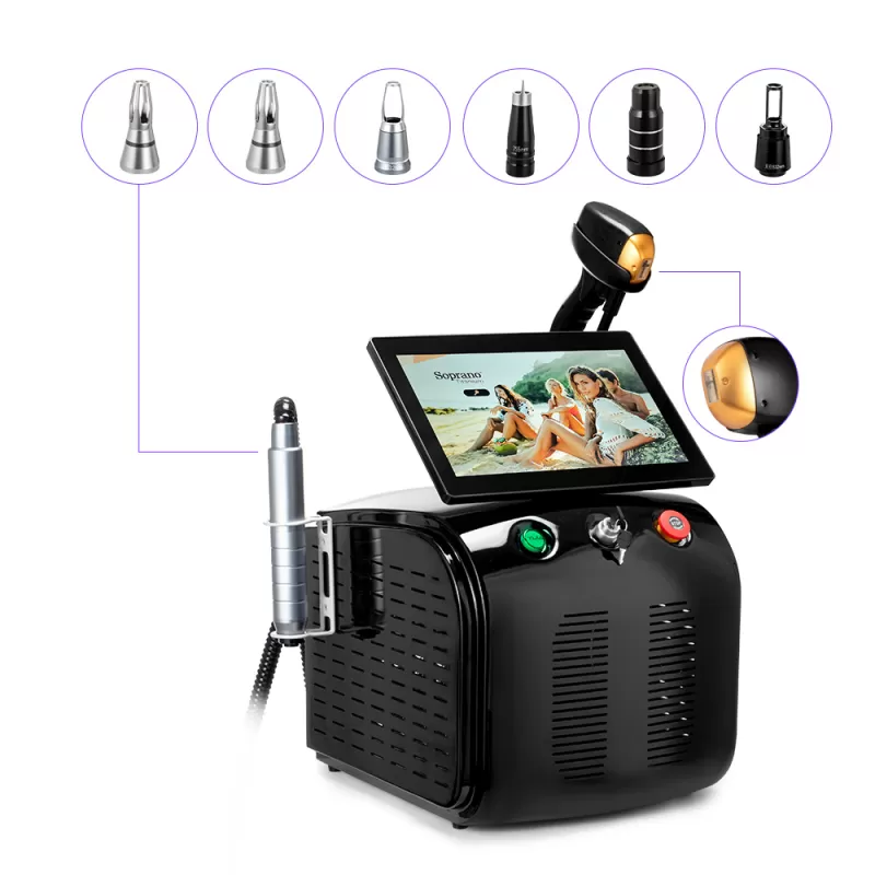 2 In 1 Pico Laser Diode Laser Machine For Tattoo Hair Spots Removal