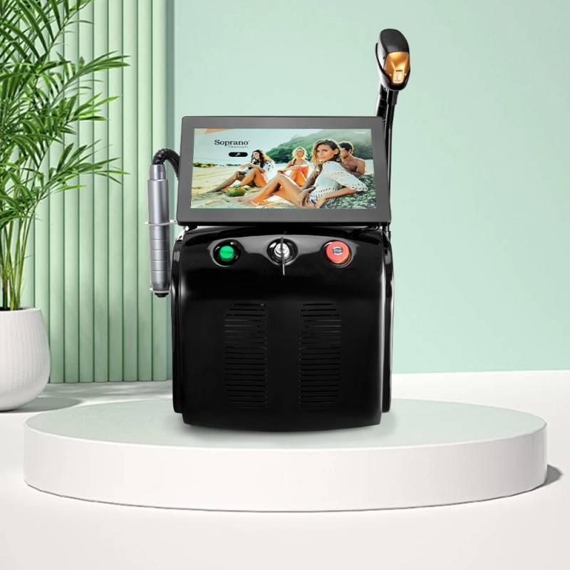 Máquina Láser 2 en 1 Pico Láser y Diodo Láser para Eliminación de Tatuajes, Manchas y Vello