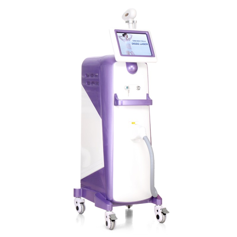 Standing 755/808/1064nm Diode Laser Hair Removal Machine Spa Use