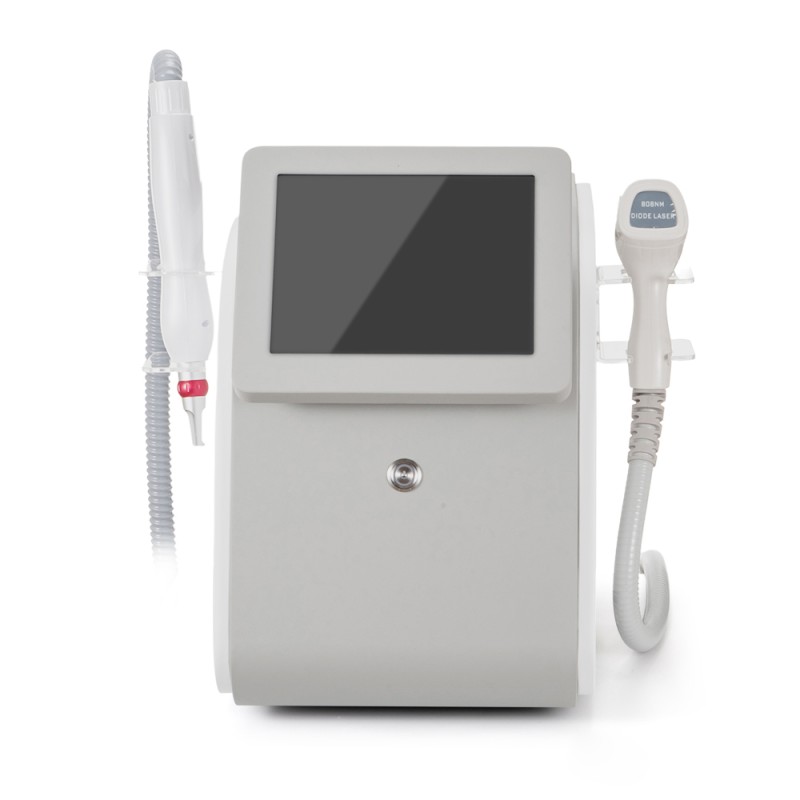 2 in 1 808nm Diode Yag Laser Hair Tattoo Removal Machine
