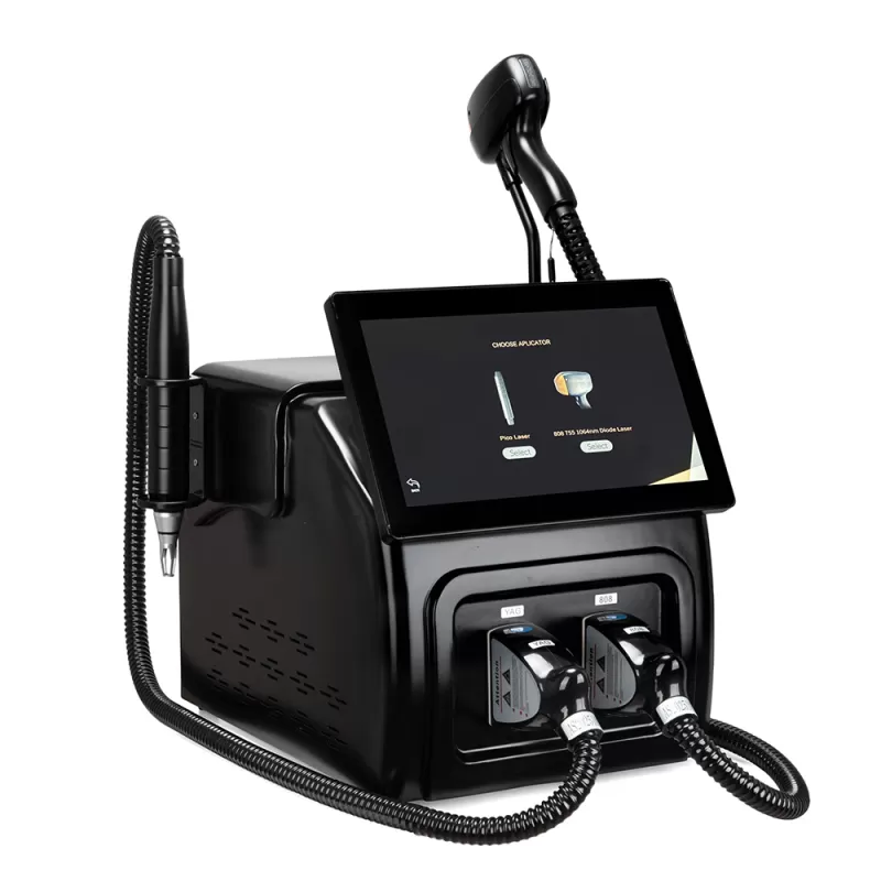 2 In 1 Picosecond Yag 808nm Diode Laser Tattoo Hair Removal Machine