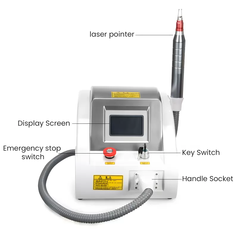 Professional Q-Switched Picosecond Laser Tattoo Removal Machine – 532nm & 1064nm