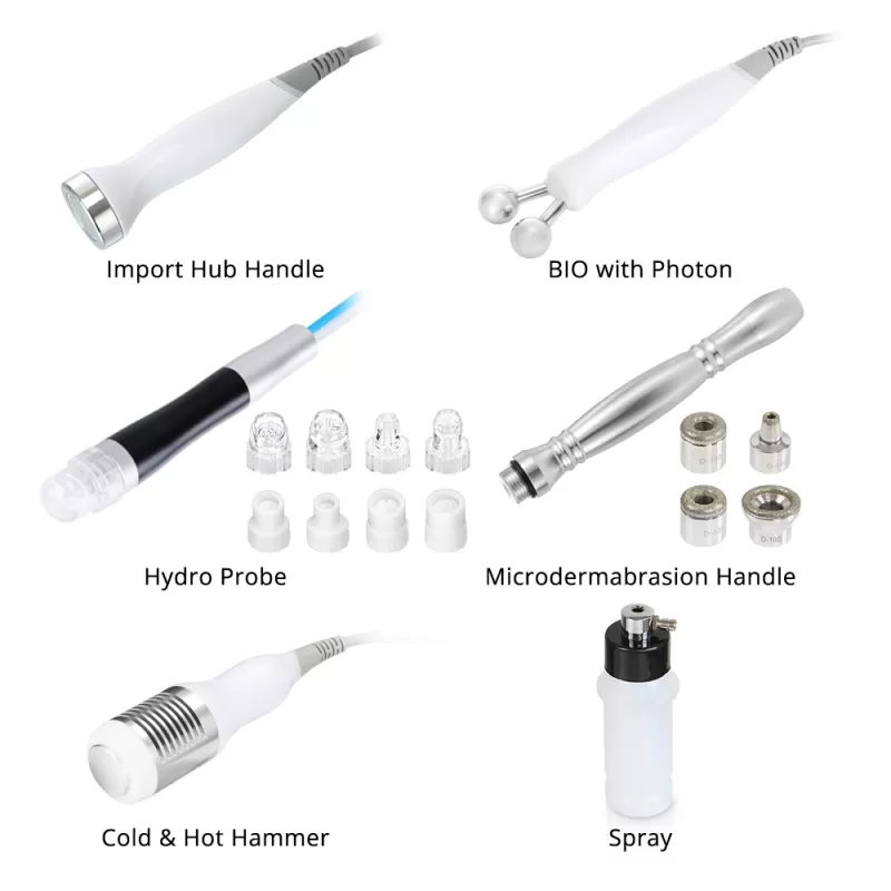 8in1 Hydro Dermabrasion EMS+EL Ultrasound Aqua Peeling For Pro-Level Skin Rejuvenation