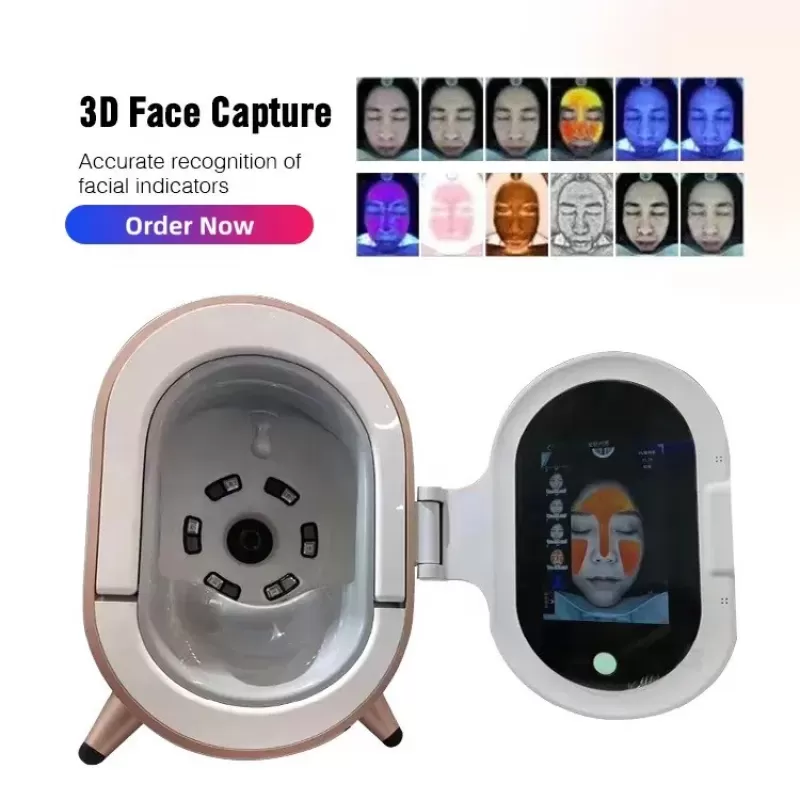 Professional 3D Skin Analysis Scanner UV Smart Mirror Machine
