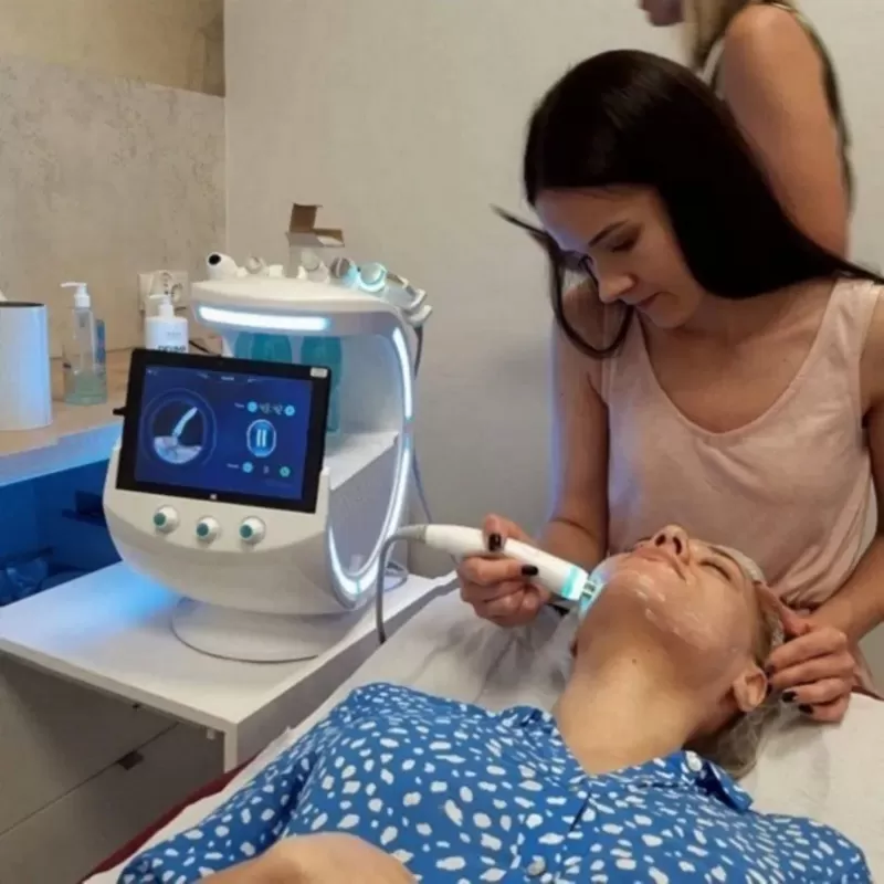 7 In 1 Multifinctional Hydra Facial Skin Testing Machine