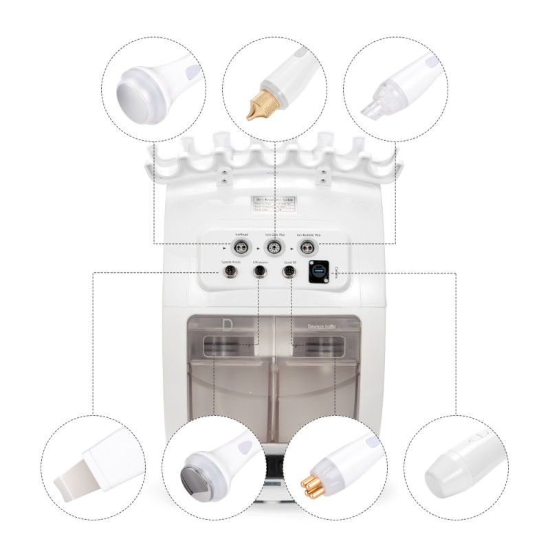 Máquina Facial Hidra Multifuncional 7 en 1 con Análisis de Piel