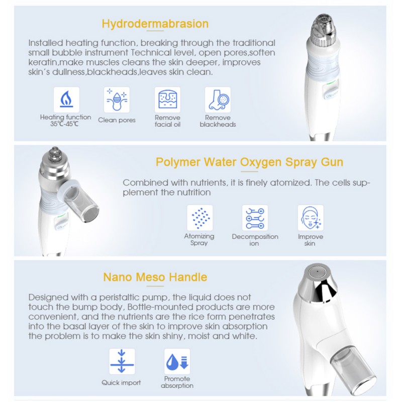 6 In 1 Hydrafacial Dermabrasion Face Cleansing Skin Rejuvenation Machine