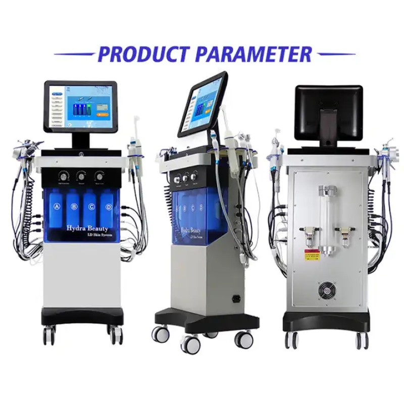 Professional 13 in 1 Hydrafacial Dermabrasion BIO EMS Face Care Machine