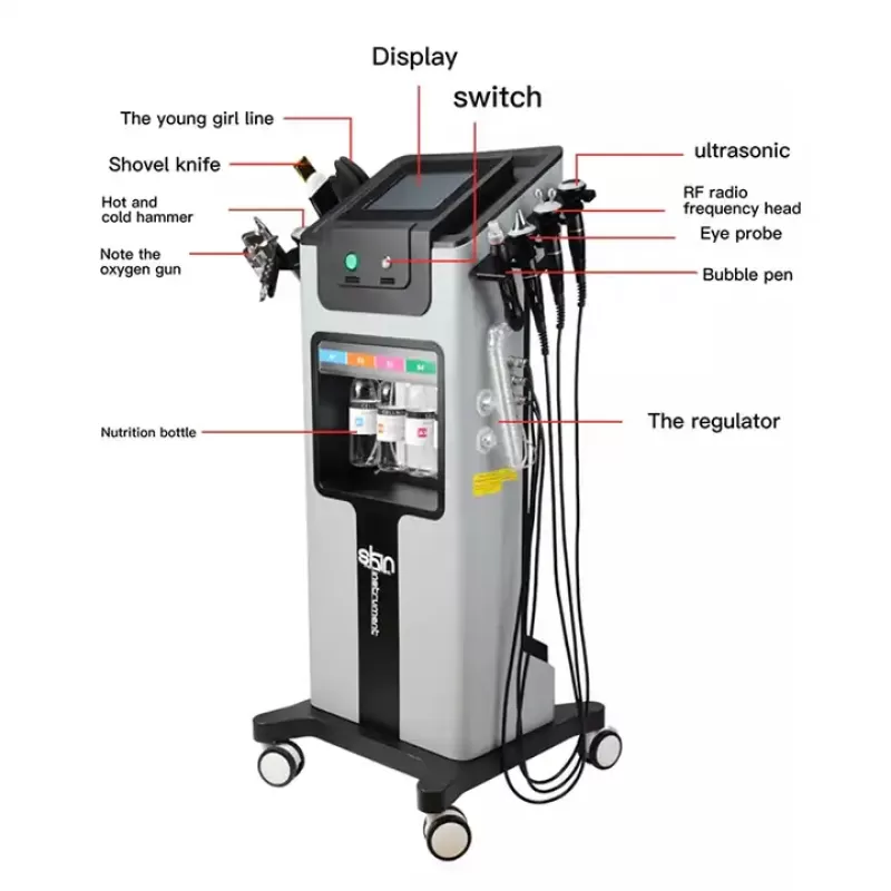 Professional 6 In 1 Hydrafacial Deep Cleaning Moisturizing Machine