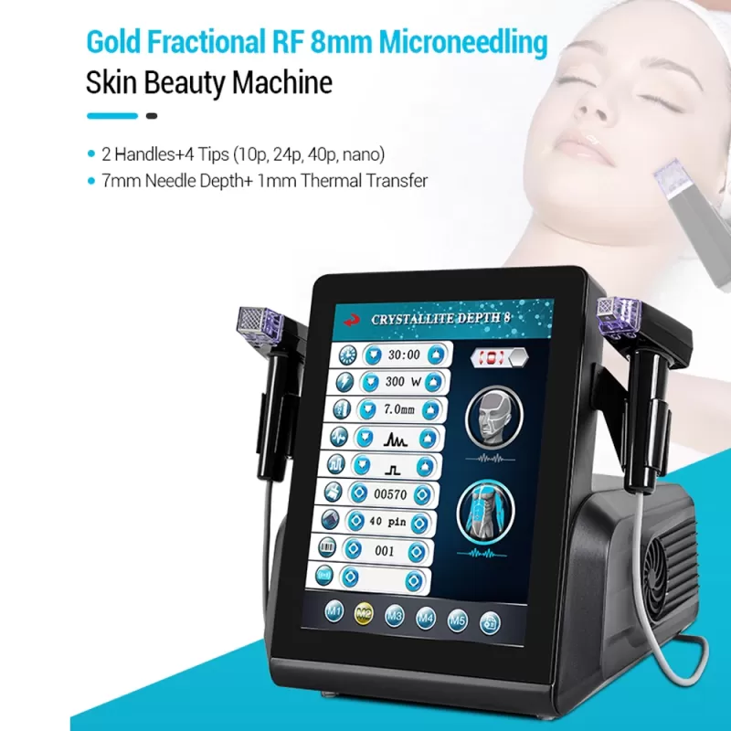 Gold Fractional RF Microcrystalline Microneedle Machine