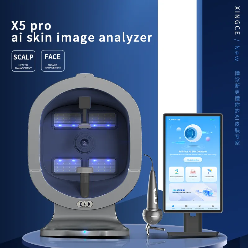 X5 Pro AI Skin & Scalp Image Analyzer Health Management Machine