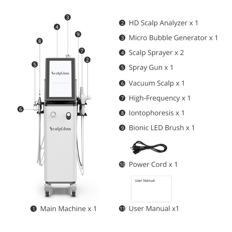 Scalp Glow 8-in-1 Bubble Scalp Massage & Analysis Machine